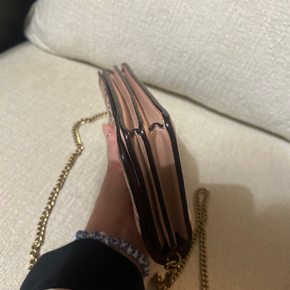 Coach Tan/Pink Quilted Crossbody Bag - Picture 6 of 13